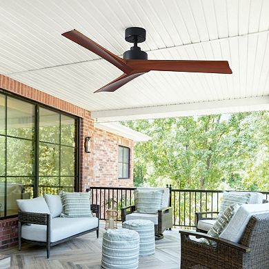 ELEMENT ACE 52 Inch Low Profile Ceiling Fan Without Light for Medium Rooms
