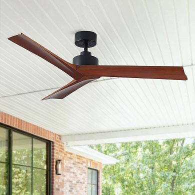 ELEMENT ACE 52 Inch Low Profile Ceiling Fan Without Light for Medium Rooms