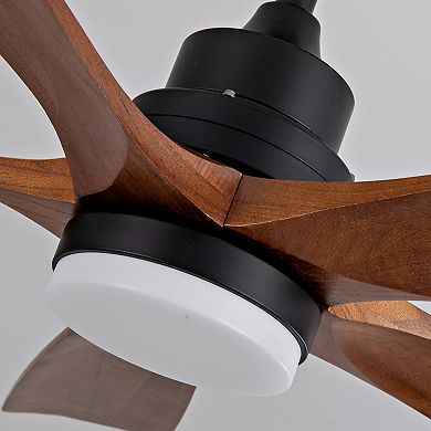 ELEMENT ACE 52 Inch Outdoor Ceiling Fan with Integrated LED Light and Remote Control