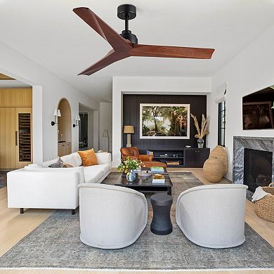 ELEMENT ACE 52 Inch Low Profile Ceiling Fan Without Light Modern Design
