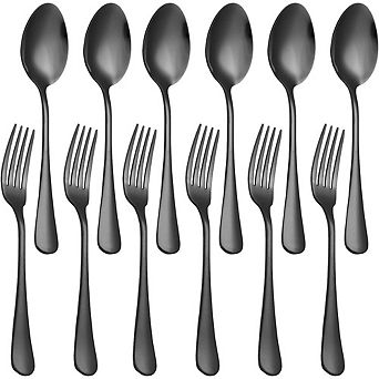 Stainless Steel Dinner Forks and Spoons Set, Durable, Dishwasher Safe