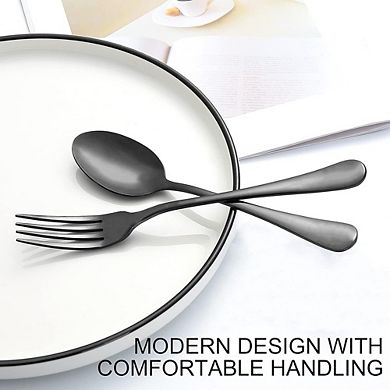 Stainless Steel Dinner Forks and Spoons Set, Durable, Dishwasher Safe