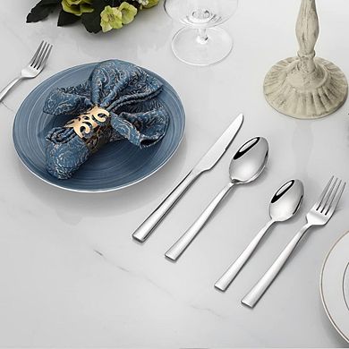 Stainless Steel Flatware Set for 2, 10-Piece Mirror Polished, Dishwasher Safe