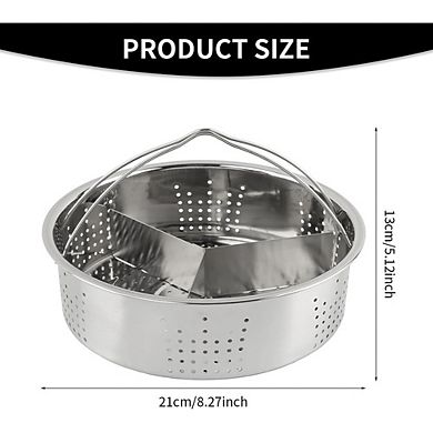 Stainless Steel Vegetable Steamer Basket with Handles for Pressure Cooking