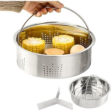 Stainless Steel Vegetable Steamer Basket with Handles for Pressure Cooking