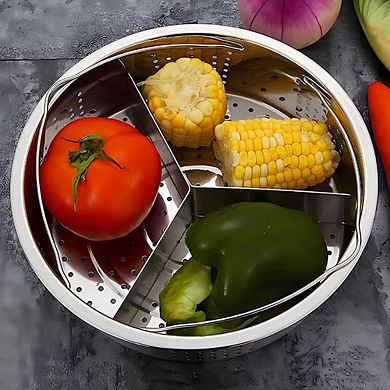 Stainless Steel Vegetable Steamer Basket with Handles for Pressure Cooking