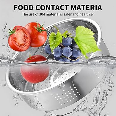 Stainless Steel Vegetable Steamer Basket with Handles for Pressure Cooking