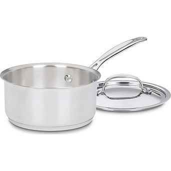 Stainless Steel Saucepan with Lid, Durable, Easy to Clean