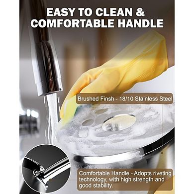 Stainless Steel Saucepan with Lid, Oven Safe, All-Stovetop Compatible