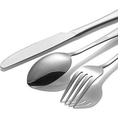 Stainless Steel Flatware Set for 4, 12-Piece Mirror Polished, Dishwasher Safe