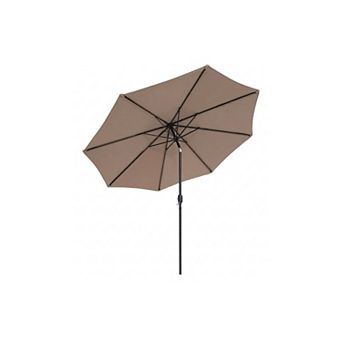 10 Ft Patio Umbrella With Tilt and Crank Outdoor Sun Shade