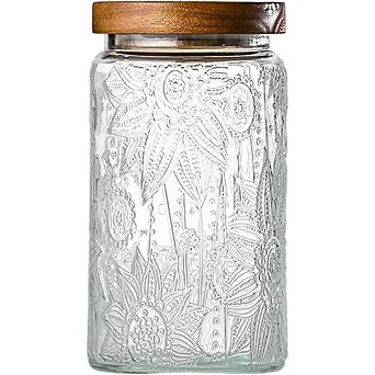 Vintage Glass Storage Jars with Airtight Lids, Kitchen Canister Set