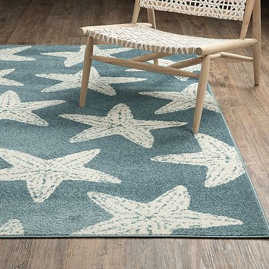 StyleHaven Quest Coastal Star Fish Area Rug