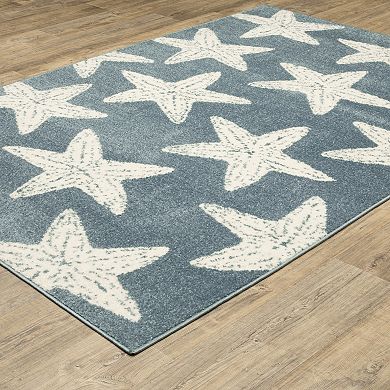 StyleHaven Quest Coastal Star Fish Area Rug