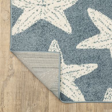 StyleHaven Quest Coastal Star Fish Area Rug