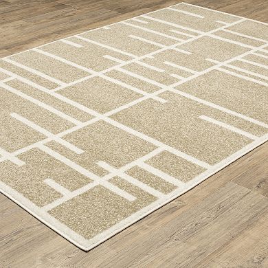 StyleHaven Quest Geo Blocks and Line Area Rug
