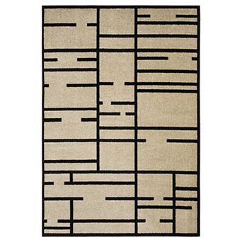 StyleHaven Quest Geo Blocks and Line Area Rug