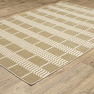 StyleHaven Scandinavian Modern Grid Area Rug