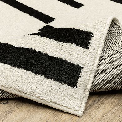 StyleHaven Quest Staggered Stripes Area Rug