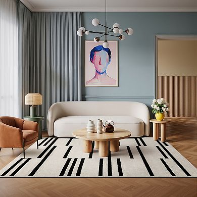 StyleHaven Quest Staggered Stripes Area Rug