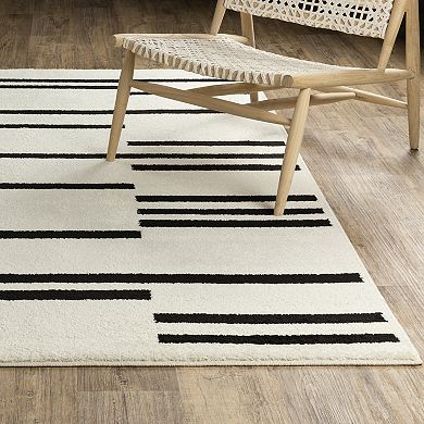 StyleHaven Quest Staggered Stripes Area Rug