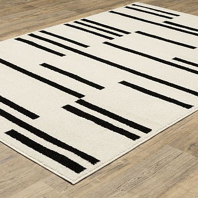 StyleHaven Quest Staggered Stripes Area Rug