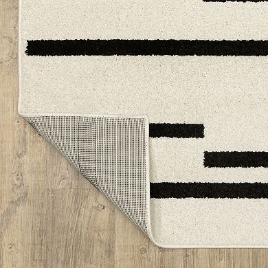 StyleHaven Quest Staggered Stripes Area Rug