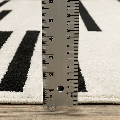 StyleHaven Quest Staggered Stripes Area Rug