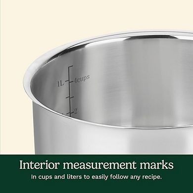 Stainless Steel Saucepan with Lid, Dishwasher Safe, Cool Grip Handles