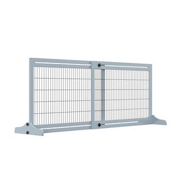 IFMALL Adjustable Freestanding Pet Barrier Gate for Home Safety and Pet Containment