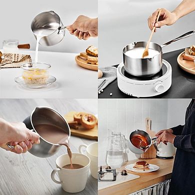 Stainless Steel Milk Pot Induction Safe, Multipurpose, Durable