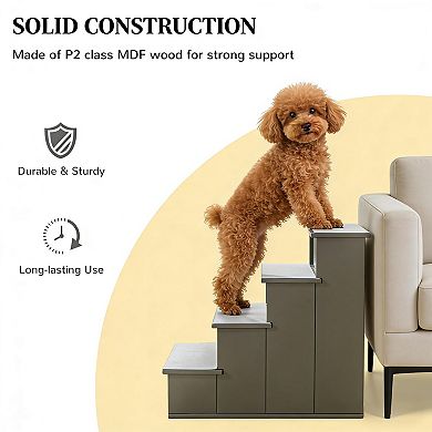 IFMALL Portable Pet Steps Sofa Bed Accessory Small Dog Ramp Assistive Aid Device