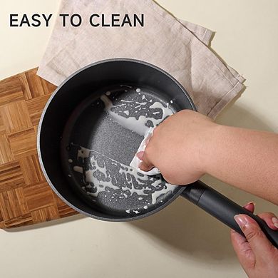 Titanium Nonstick Saucepan with Lid, PFOA/PFAS-Free, Oven & Dishwasher Safe