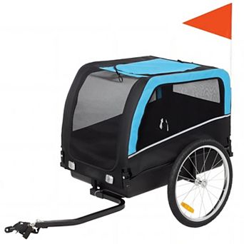 IFMALL All-Terrain Bicycle Pet Carrier with Removable Base and Large Wheels