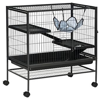 IFMALL Multi-Level Small Animal Habitat Cage with Rolling Wheels