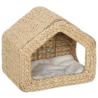 IFMALL Wall Mounted Cat House with Removable Cushion and Dual Entry Design