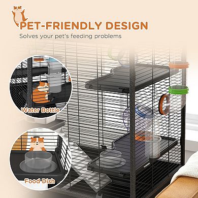 IFMALL Multi-Level Small Pet Habitat with Tubing System for Active Hamsters