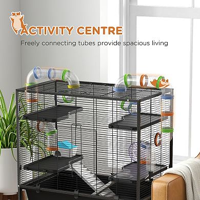 IFMALL Multi-Level Small Pet Habitat with Tubing System for Active Hamsters