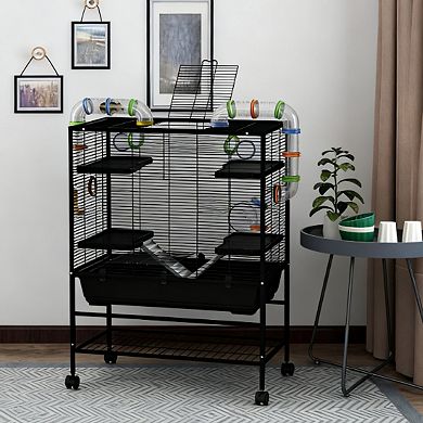 IFMALL Multi-Level Small Pet Habitat with Tubing System for Active Hamsters