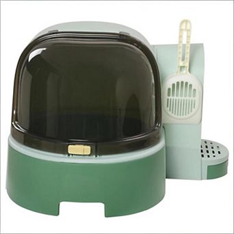 IFMALL Enclosed Cat Litter Box with Privacy Lid and Anti-Tracking Design