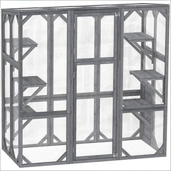 IFMALL Large Outdoor Pet Enclosure with Multiple Jumping Platforms for Cats