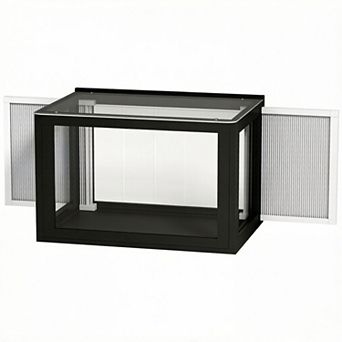 IFMALL Window-Mounted Outdoor Pet Enclosure with Panoramic View and Secure Design