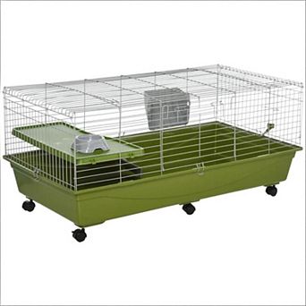 IFMALL Spacious Small Animal Habitat Cage with Ramp Feeding Accessories