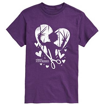 Men's Edward Scissorhands Heart Silhouette Graphic Tee