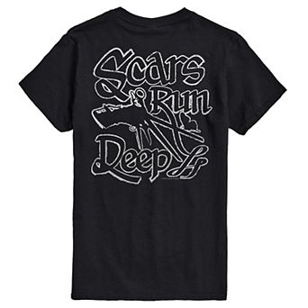 Men's Edward Scissorhands Scars Run Deep Graphic Tee