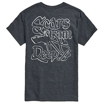 Men's Edward Scissorhands Scars Run Deep Graphic Tee