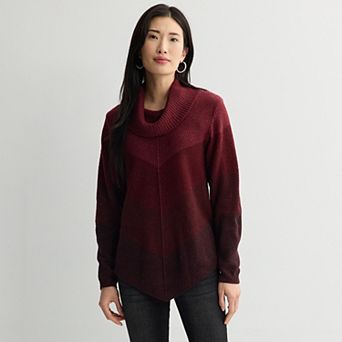 Women's Apt. 9® Cowlneck Shirttail Sweater