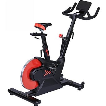 Exercise Bike for Home, 300 LBS Capacity Stationary Bike with LCD Display & App, Magnetic Resistance