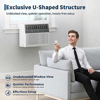 6000 BTU U-Shaped AC, Quiet, Cools 270 Sq. Ft.