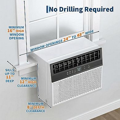 6000 BTU U-Shaped AC, Quiet, Cools 270 Sq. Ft.